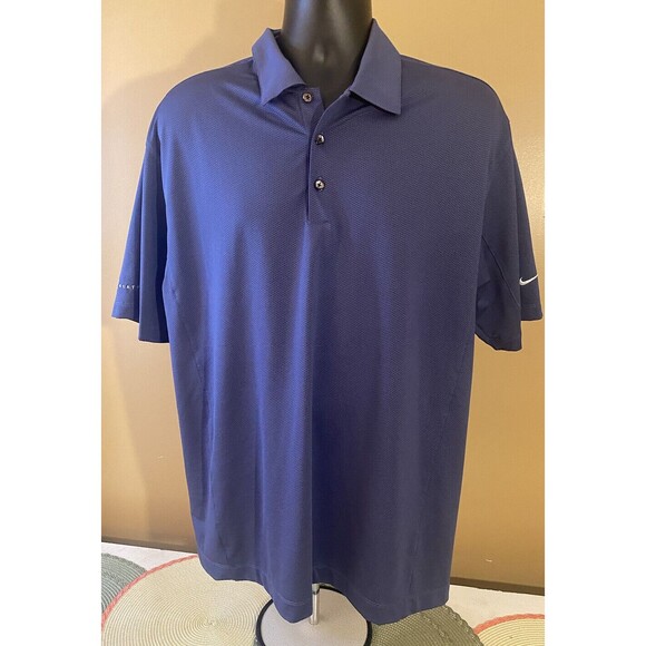Nike Other - Nike Golf Dri Fit Men’s Blue Polo Size L